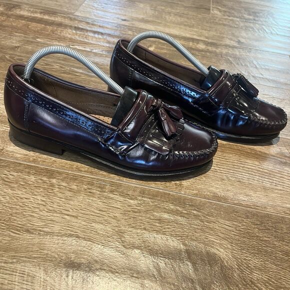 G.H. Bass Weejuns Bass Jeremy Shoes Mens 9 EE Burgundy Leather Tassel Loafers main image 8